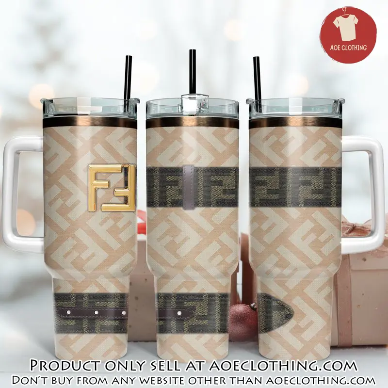 Fendi logo 40oz stanley tumbler fendi stanley tumbler ktb1067 aoe2419778